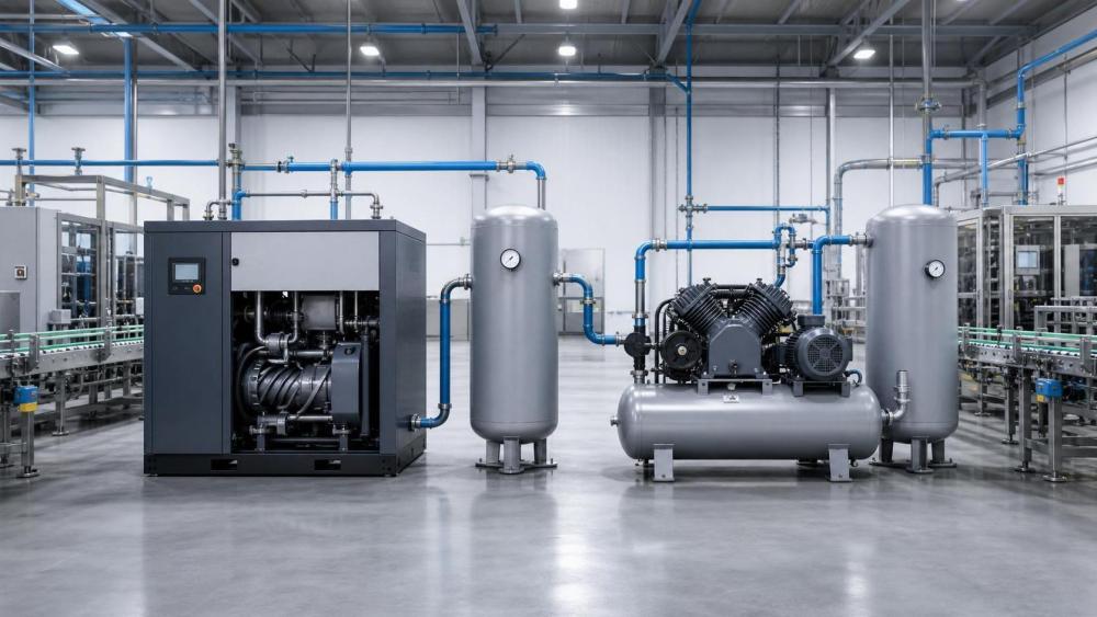 Screw vs Piston Air Compressors for Stable Plant Output