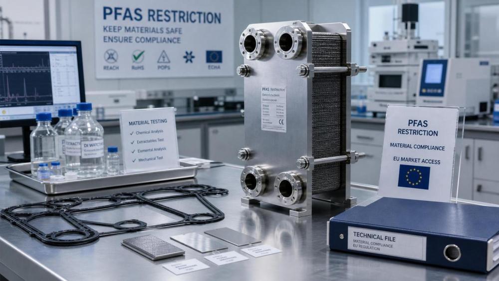 EU REACH Restricts PFAS Seals for Plate Heat Exchangers EU REACH Restricts PFAS Seals for Plate Heat Exchangers