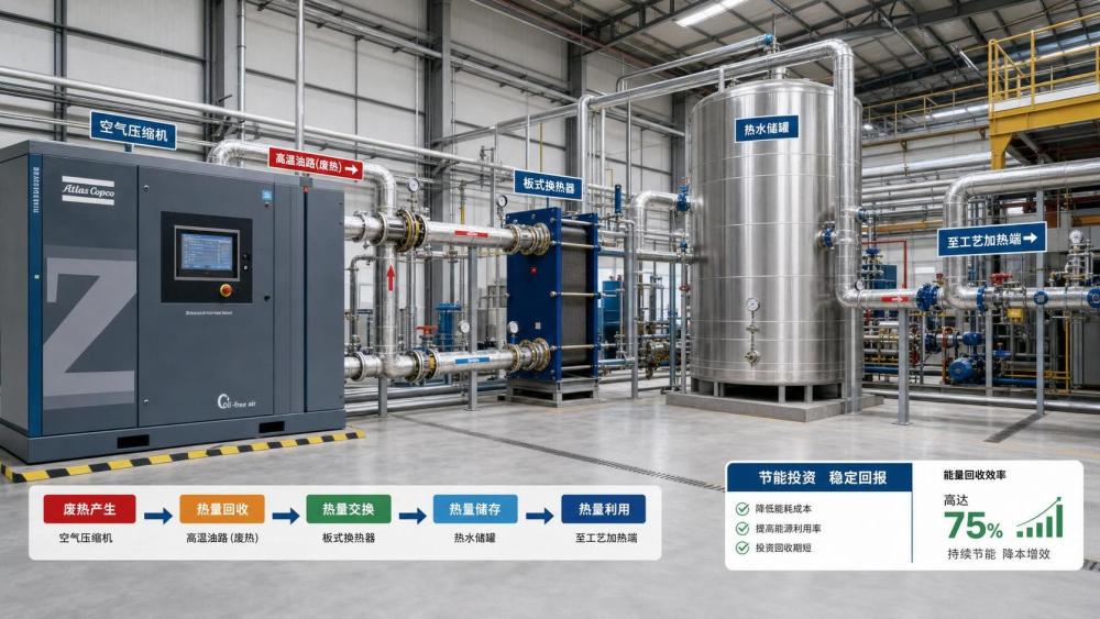 Industrial Heat Recovery Systems for Compressors: When Do Energy Savings Pay Back? Industrial Heat Recovery Systems for Compressors: When Do Energy Savings Pay Back?