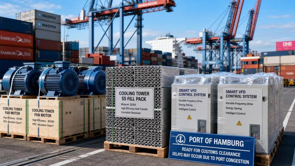 Hamburg Port Strike Delays Cooling Tower Parts Clearance Hamburg Port Strike Delays Cooling Tower Parts Clearance