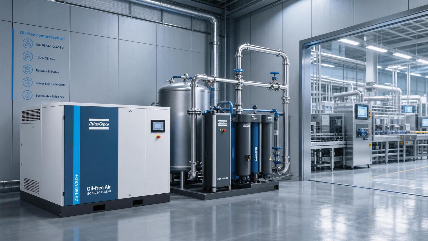 Compressed Air Solutions: When Oil-Free Systems Lower Total Operating Cost