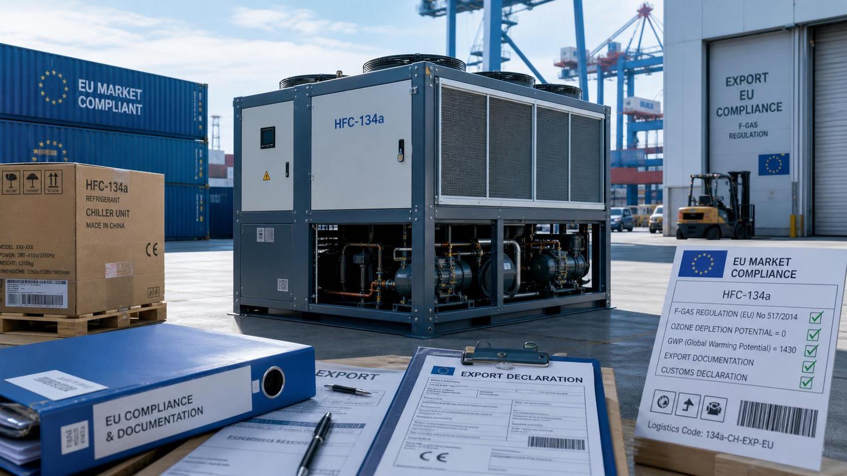 EU Tightens HFC-134a Quotas for Industrial Chillers