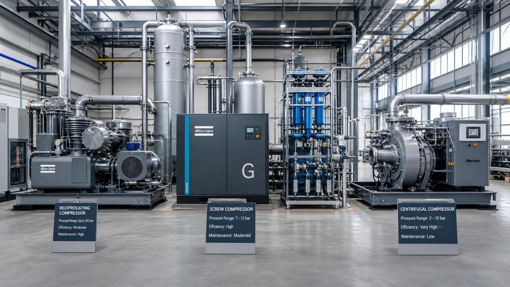 Compression Technology Guide: How to Compare Efficiency, Pressure Range, and Maintenance Needs