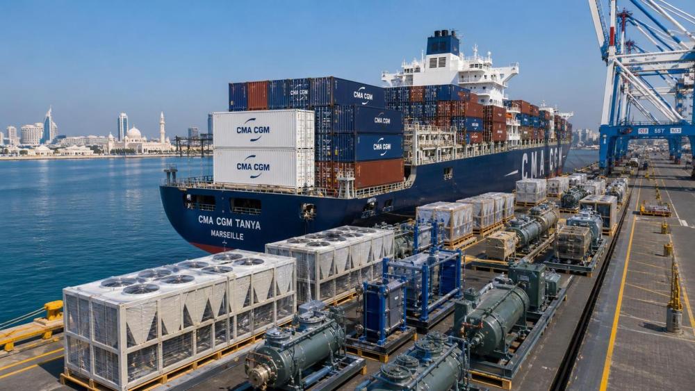 China-UAE Direct Sea Route Cuts Lead Times for Industrial Cooling and Compression Exports China-UAE Direct Sea Route Cuts Lead Times for Industrial Cooling and Compression Exports