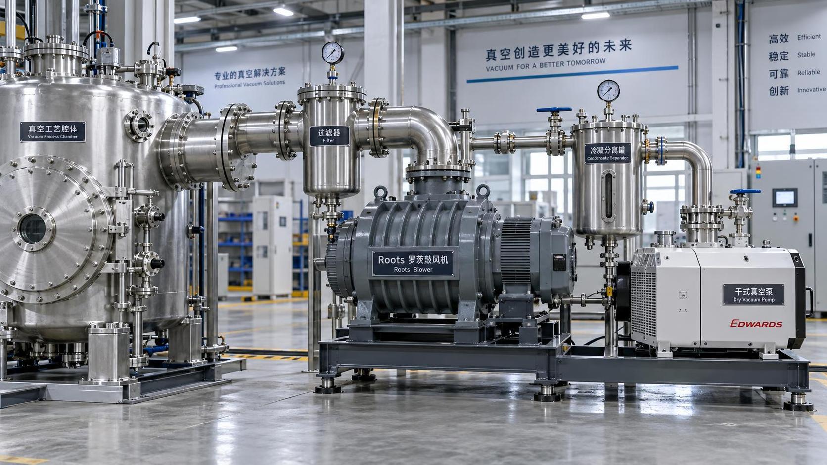 How to size a Roots blower for vacuum process equipment