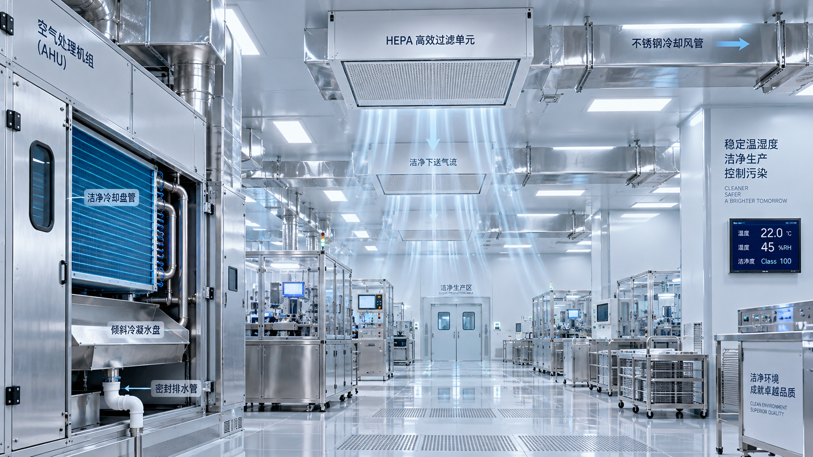 How cooling system design affects cleanroom contamination control