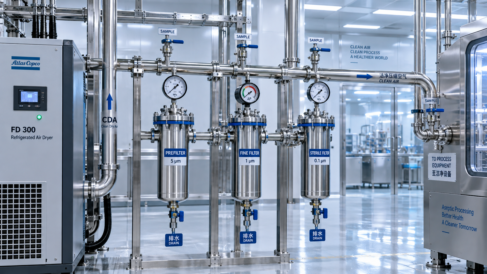 How to verify compressed air cleanroom standards before installation