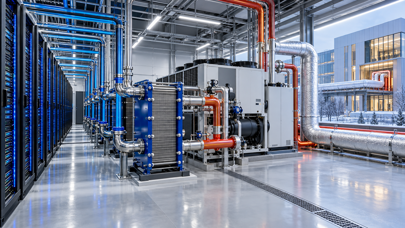 When does heat recovery improve data center cooling efficiency?
