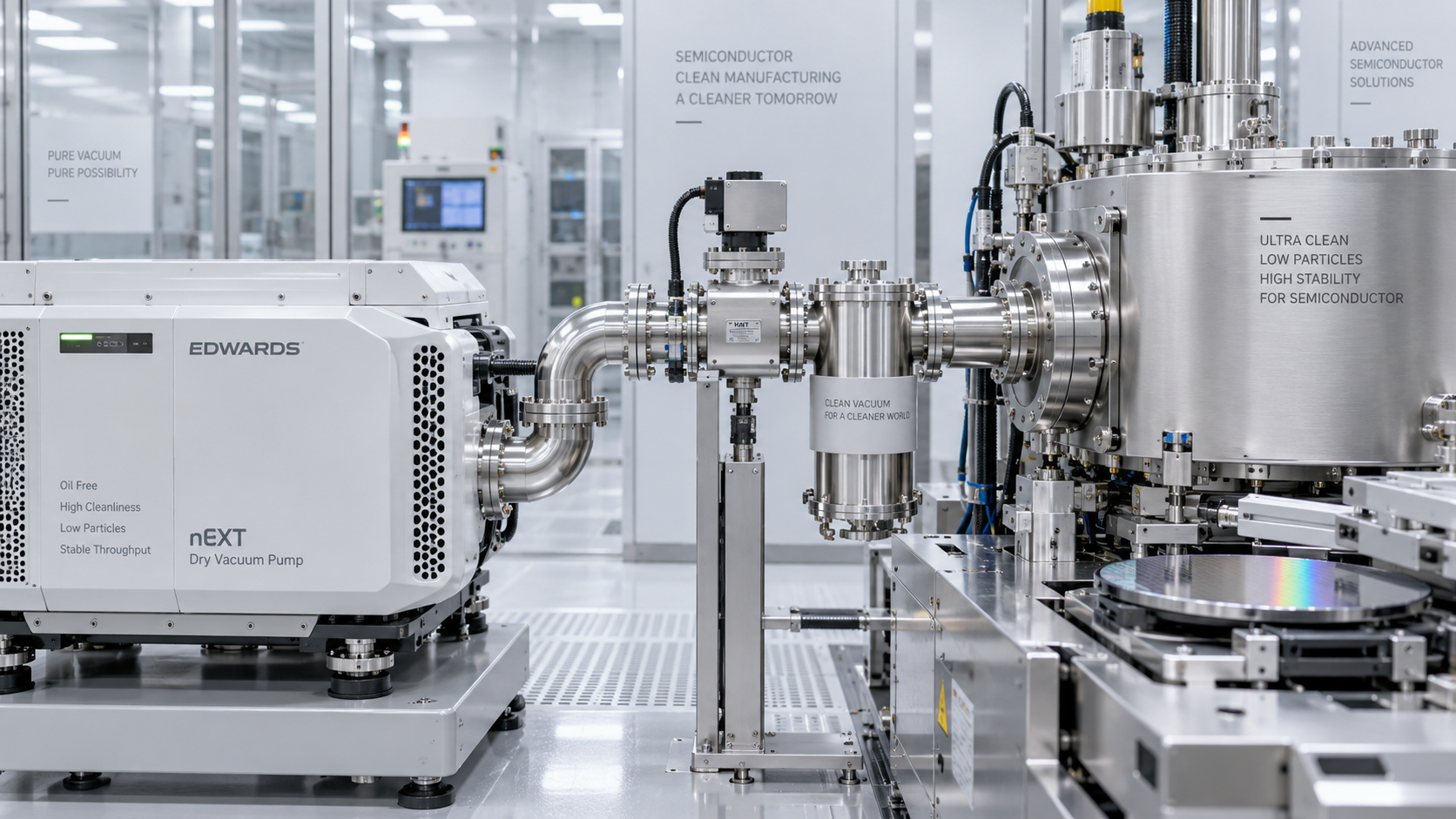 Which vacuum specification best protects semiconductor process yield?