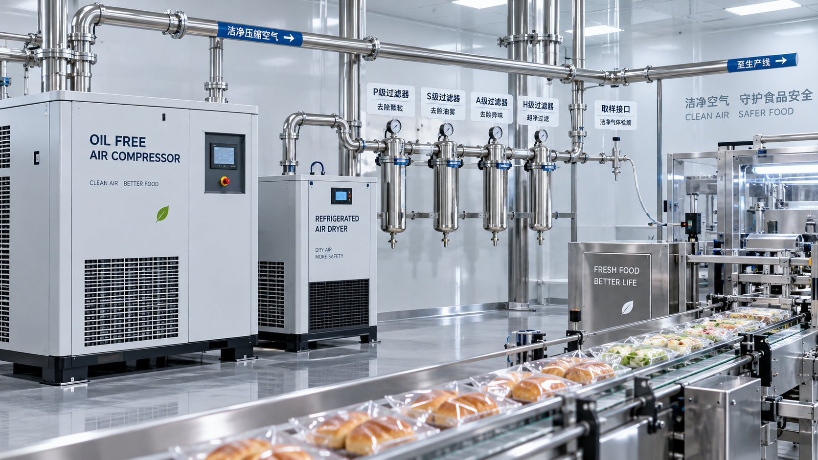 How to verify food-grade purity in compressed air systems