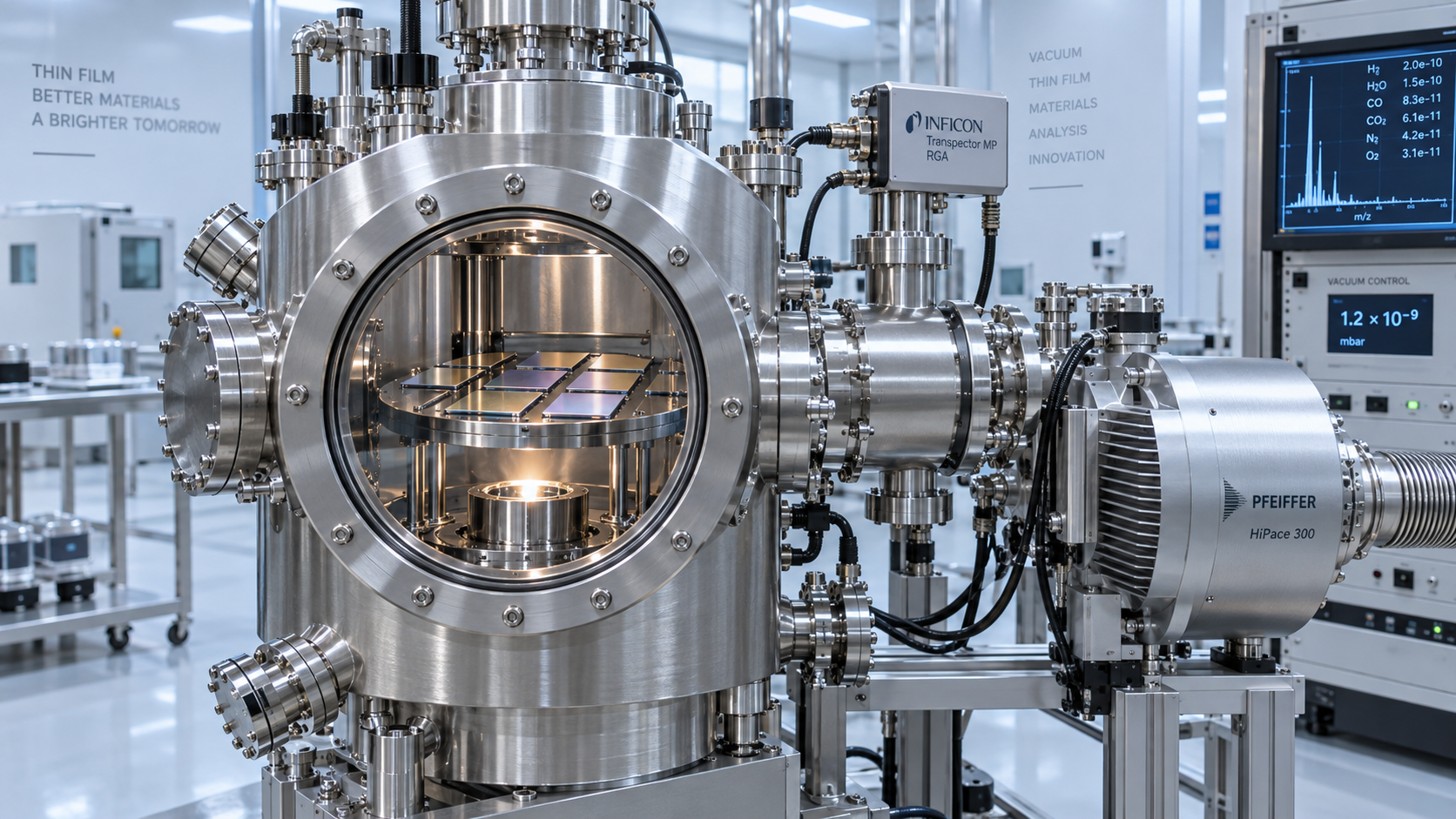 How does base pressure affect film purity in vacuum deposition?