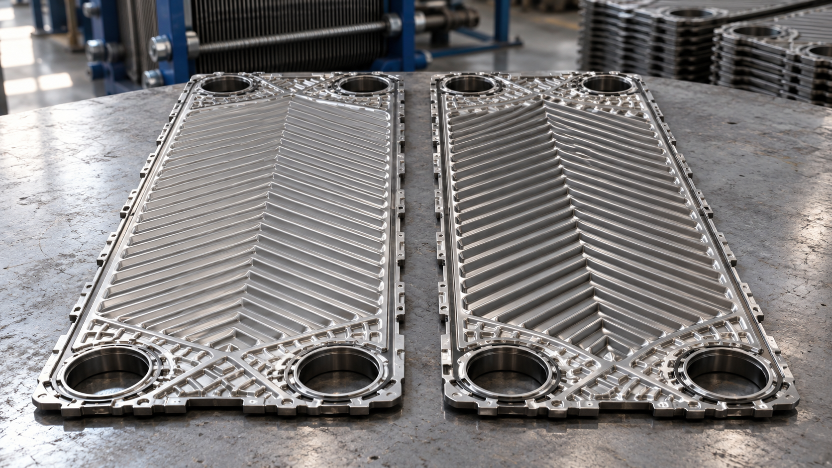 How corrugation angle affects heat transfer in plate heat exchangers