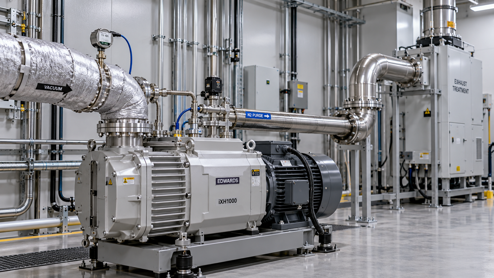 Can oil-free vacuum pumps handle semiconductor etching gases?