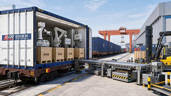 Xi’an-Europe Rail Launch Speeds Robot Shipments
