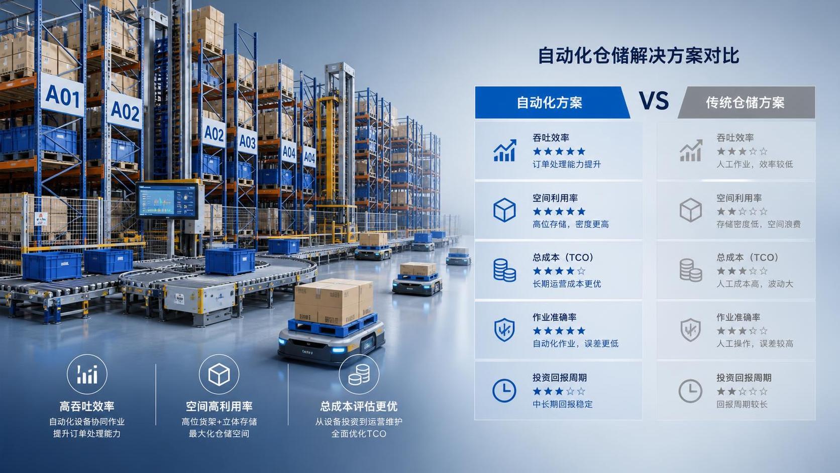 How to Compare Industrial Equipment Solutions for Warehouses by Throughput, Space, and Total Cost