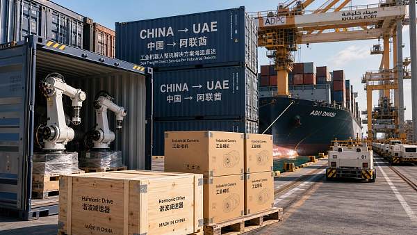 China-UAE Direct Sea Route Cuts Industrial Robot Export Transit Time by 30%