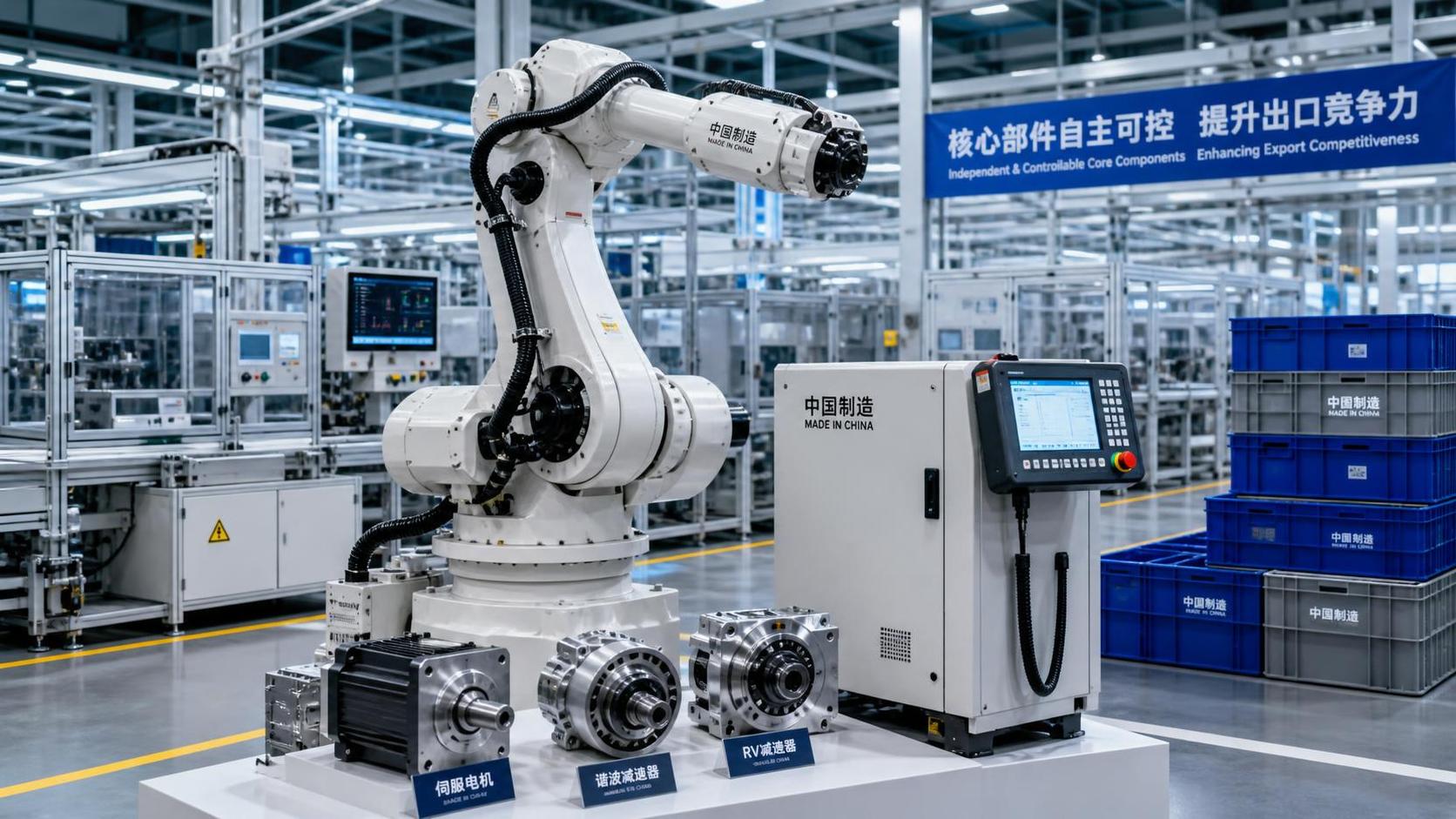 China’s Industrial Robot Exports Overtake Imports as Core Component Localization Tops 80%