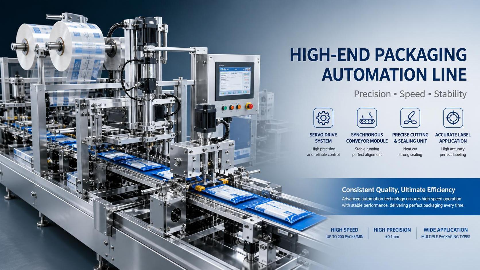 When servo drive solutions for packaging improve line accuracy