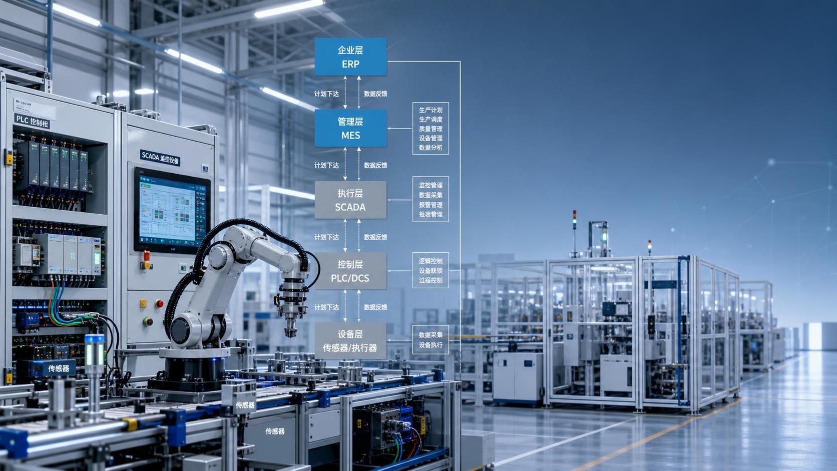 How ISA-95 defines MES systems in the manufacturing hierarchy