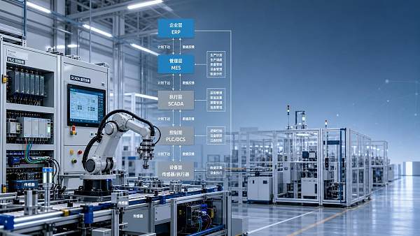 How ISA-95 defines MES systems in the manufacturing hierarchy