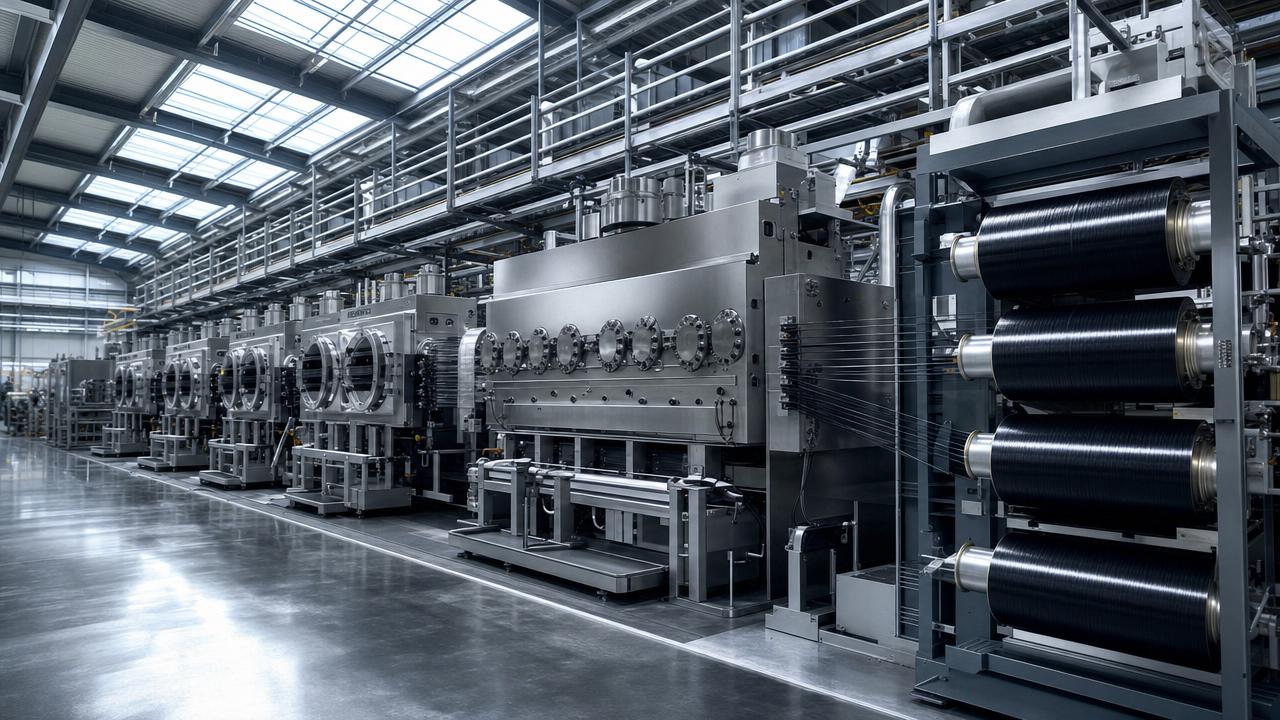 China Launches Largest Single-Line Large-Tow Carbon Fiber Production Line China Launches Largest Single-Line Large-Tow Carbon Fiber Production Line