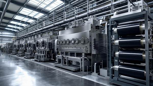 China Launches Largest Single-Line Large-Tow Carbon Fiber Production Line