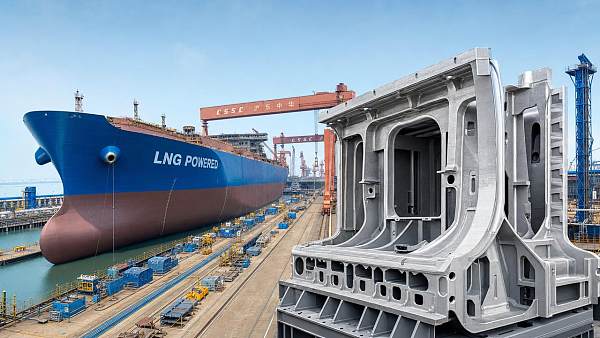 China's Shipbuilding New Orders Up 195.2% in Q1 2026; Giga-Casting Export Capacity Ramps Up