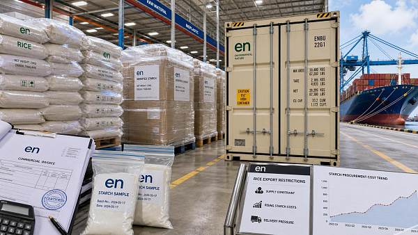 India Rice Export Tax Pressures Bioplastic Starch Costs