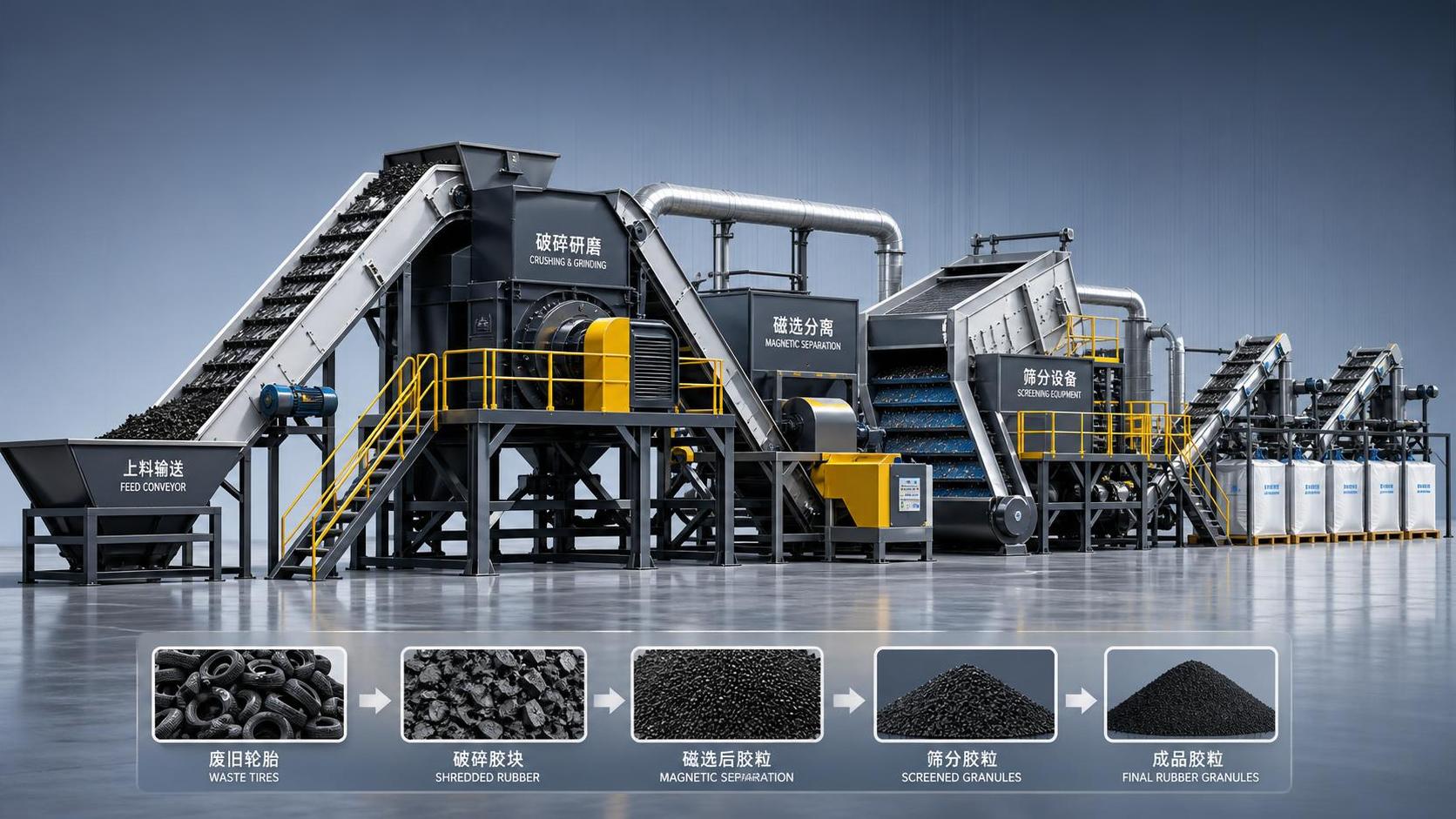 How to Compare Recycled Rubber Processing Equipment for Stable Output