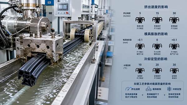How rubber seal extrusion speed affects profile quality