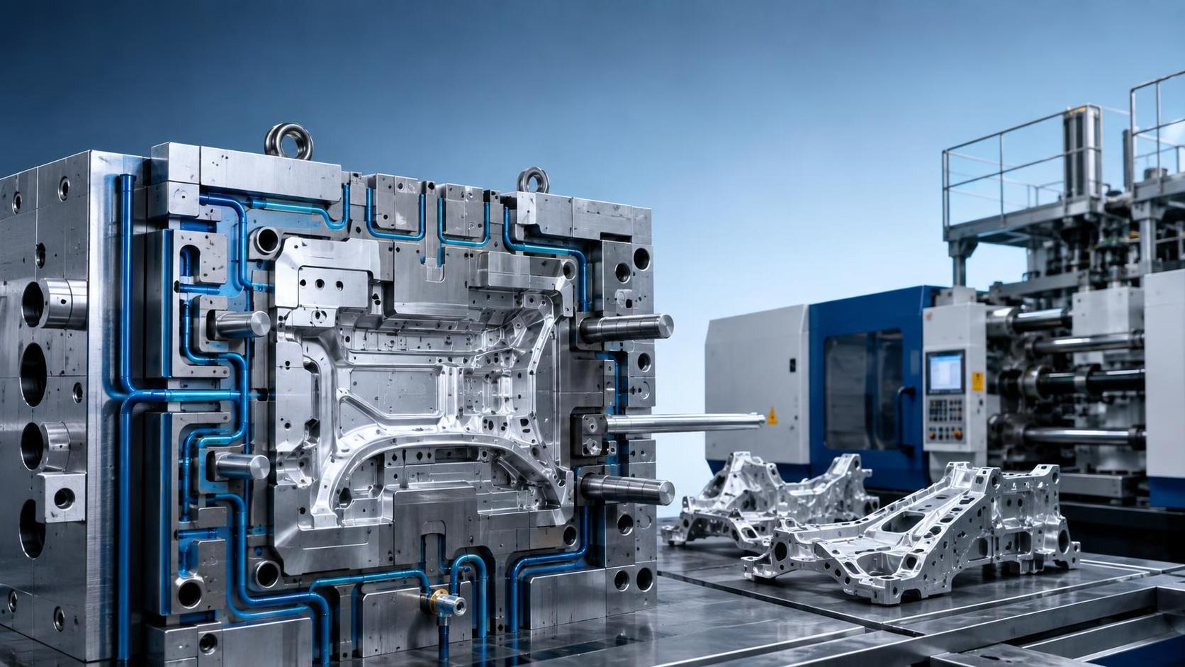 How giga casting dies influence cycle time for structural parts