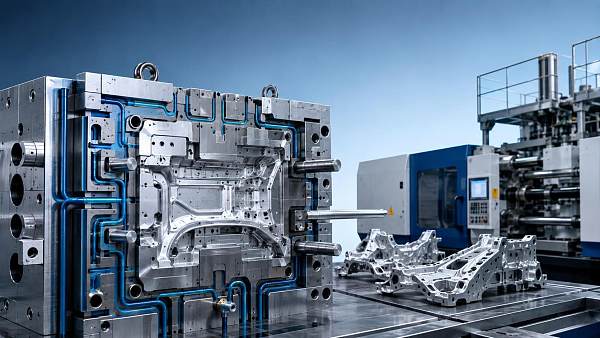 How giga casting dies influence cycle time for structural parts