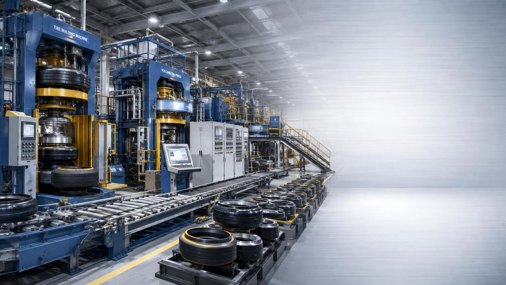 What production capacity should a tire machinery factory guarantee?
