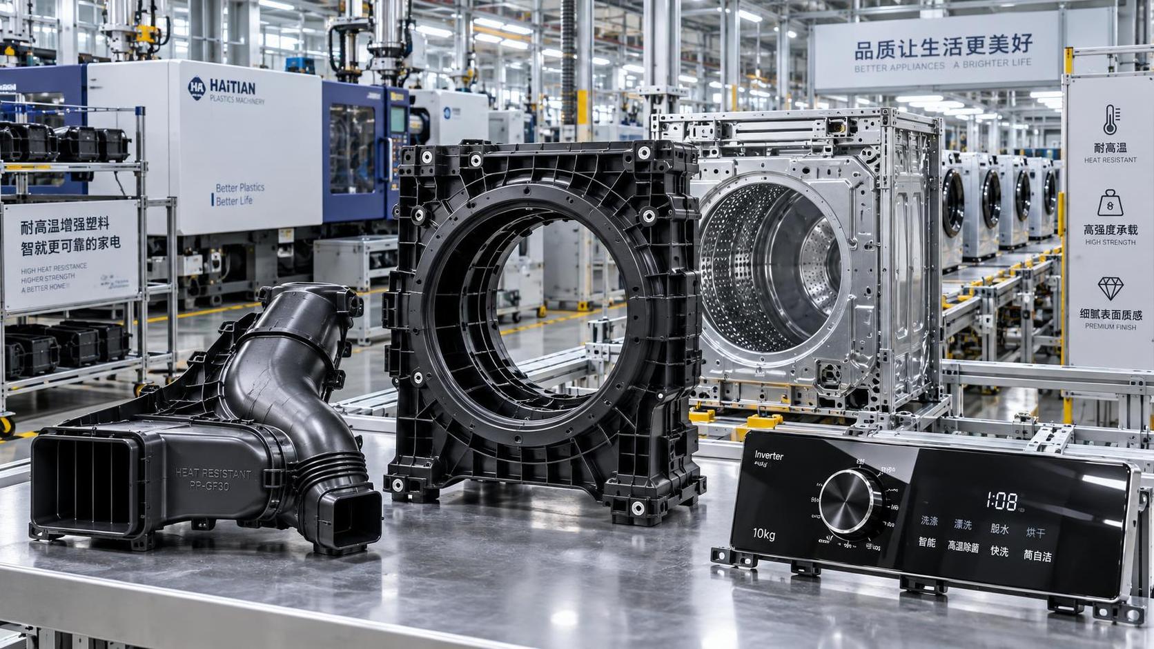Selecting Plastic Components for Large Appliances: Heat, Load, and Finish Requirements
