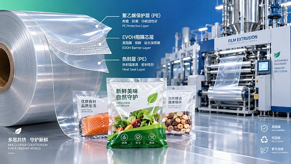 When does multilayer film extrusion for packaging improve barrier performance?