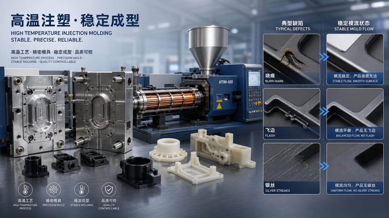 High-Temperature Molding Defects: Causes, Material Limits, and Process Fixes