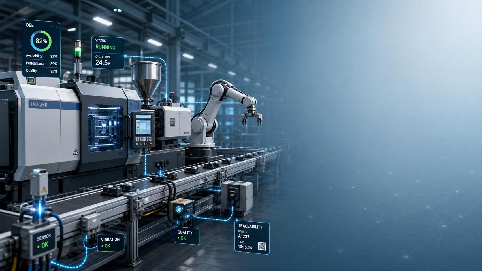 How Industrial IoT for Smart Factories Improves OEE, Traceability, and Downtime Control