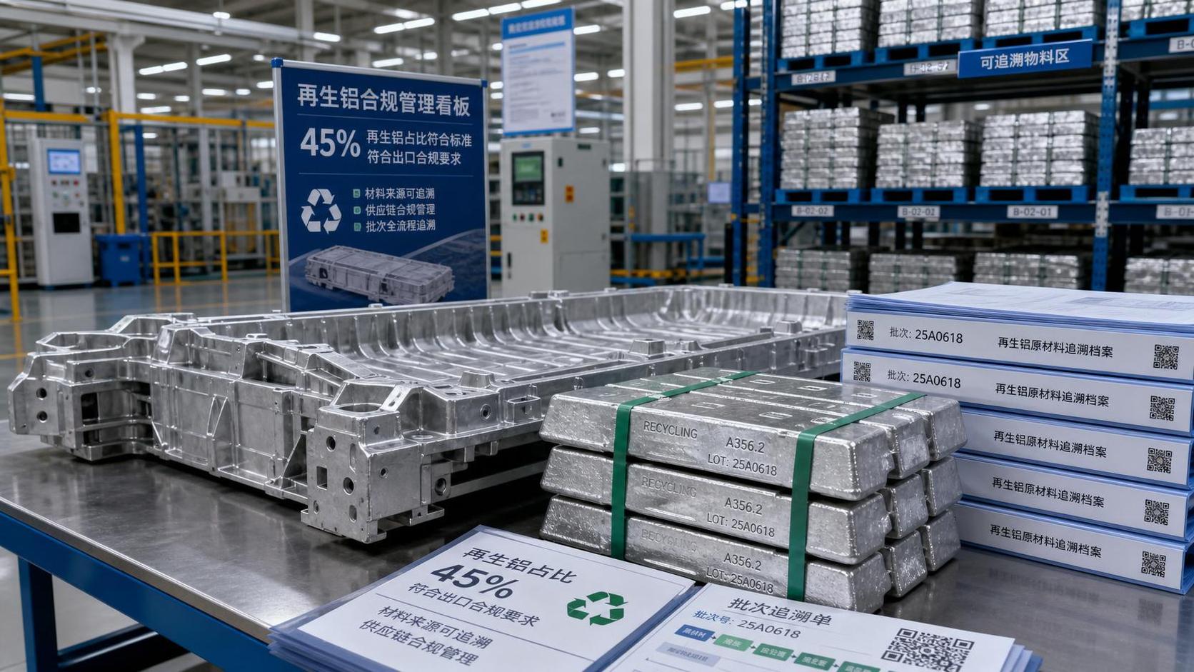 EU Rule Sets 45% Recycled Aluminum Floor for Giga-Casting