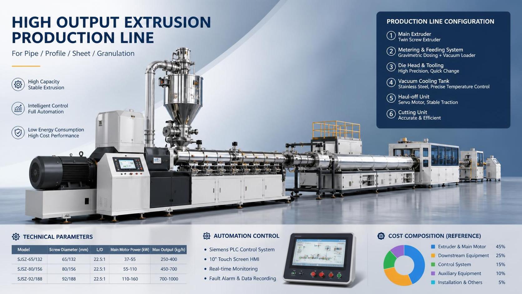 Extrusion Machinery Price Guide: What Drives Cost Across Capacity and Configuration?