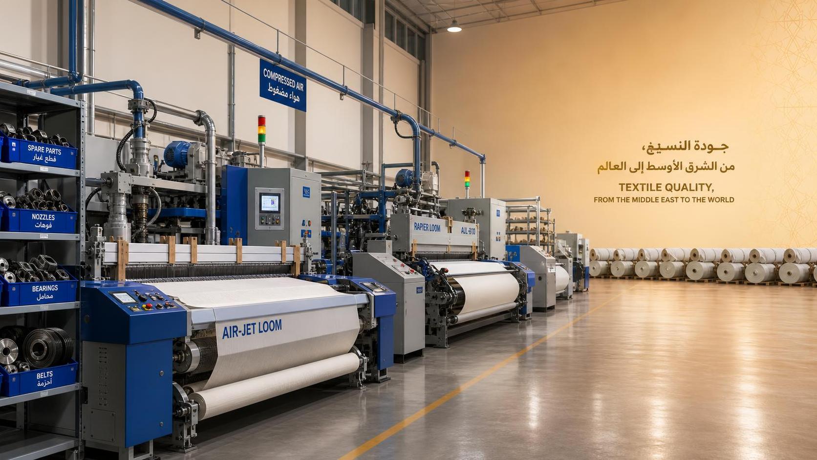 What to compare when sourcing weaving looms in the Middle East