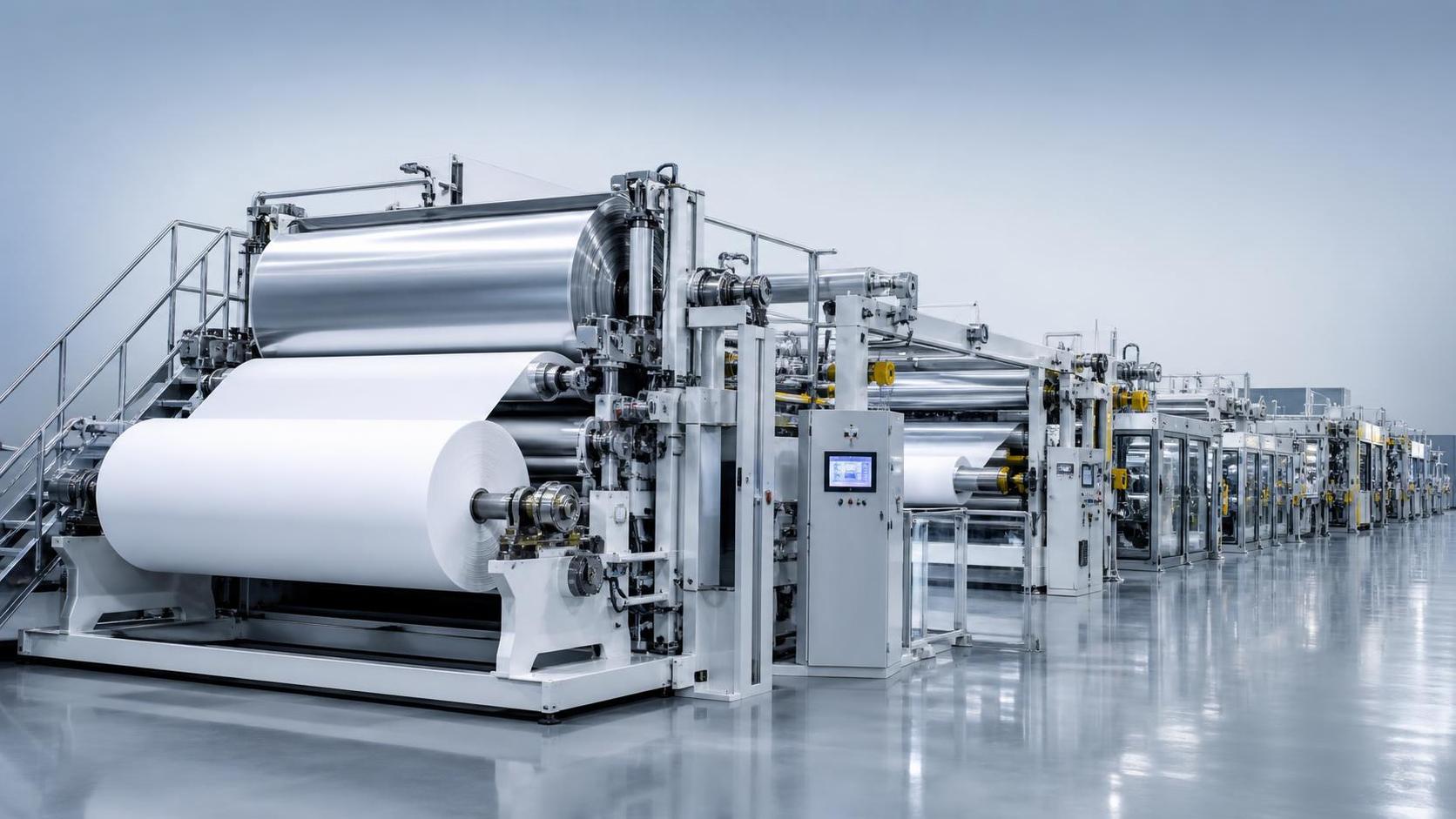 What determines the output capacity of a tissue production machine?