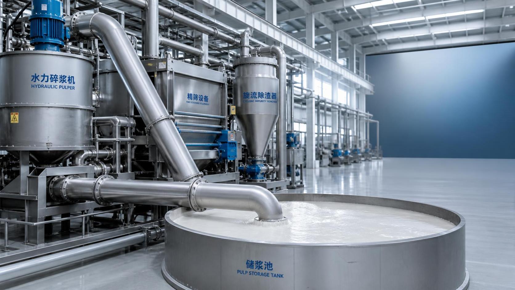 How to size recycled pulp and paper equipment for stable output