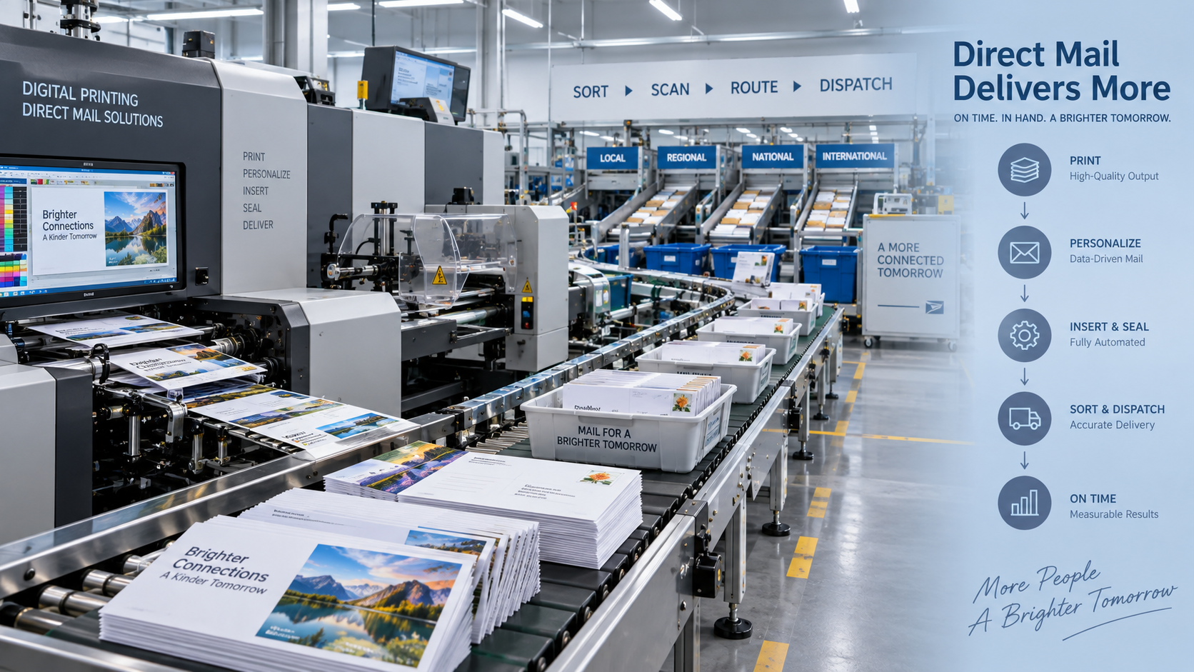 What turnaround time should you expect from a direct mail printing supplier?
