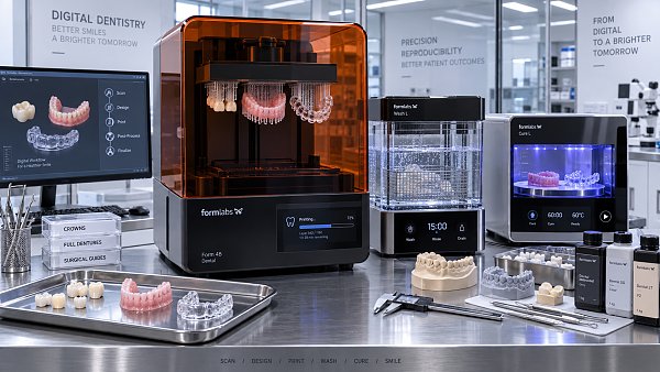 How U.S. Dental Labs Can Evaluate 3D Printers for Crowns, Dentures, and Guides