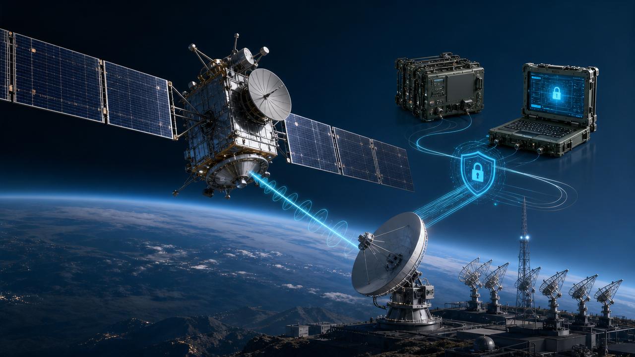 How secure is military space communication technology?