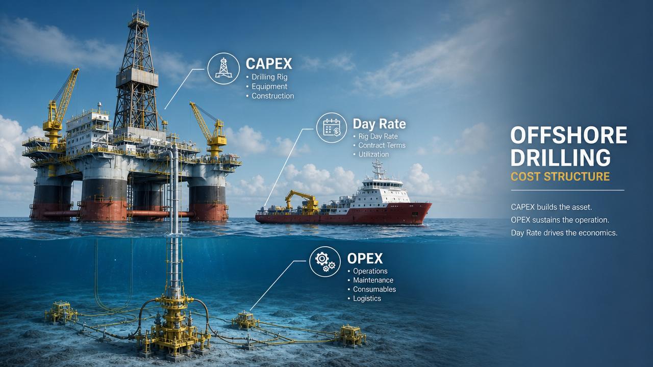 Offshore Drilling Cost Breakdown: What Drives CAPEX, OPEX, and Daily Rig Rates?