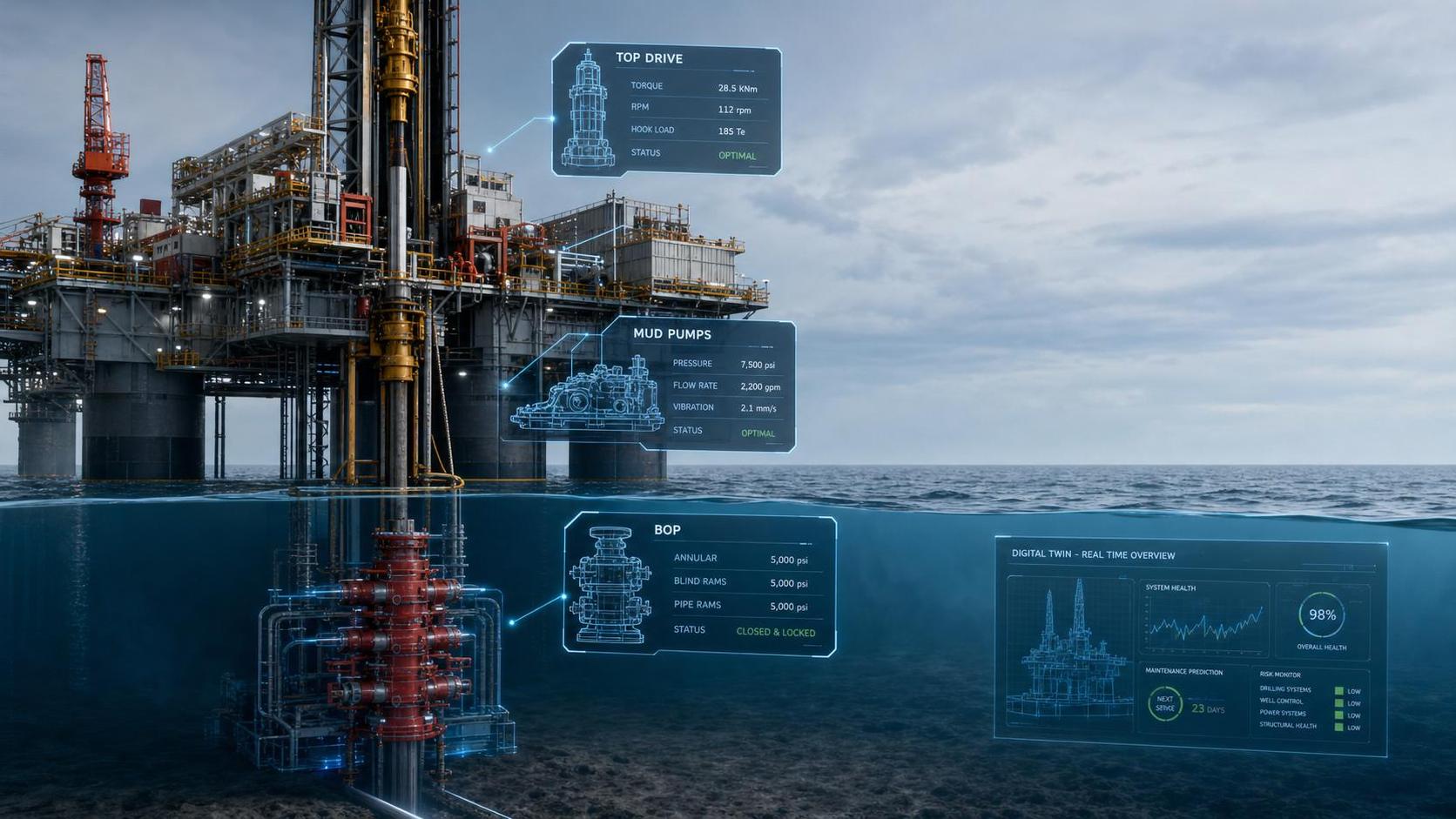 Drilling Platform Digital Twin Analytics: How It Helps Reduce Downtime and Maintenance Risk