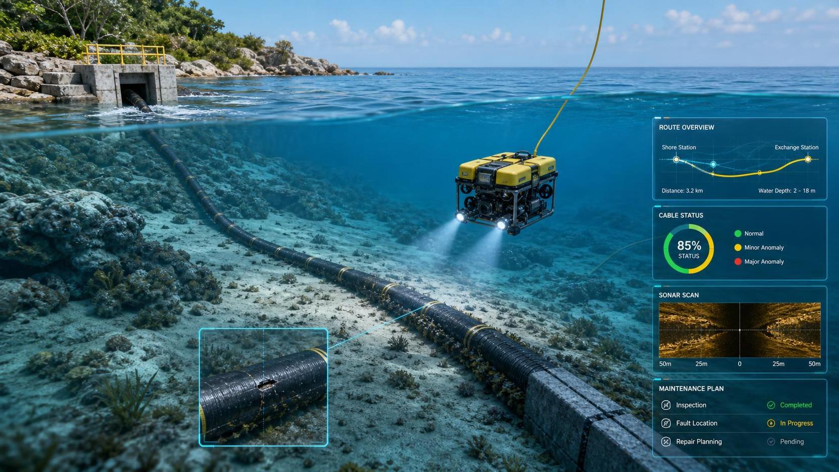 Submarine Cable Maintenance: Key Failure Risks, Inspection Methods, and Repair Planning