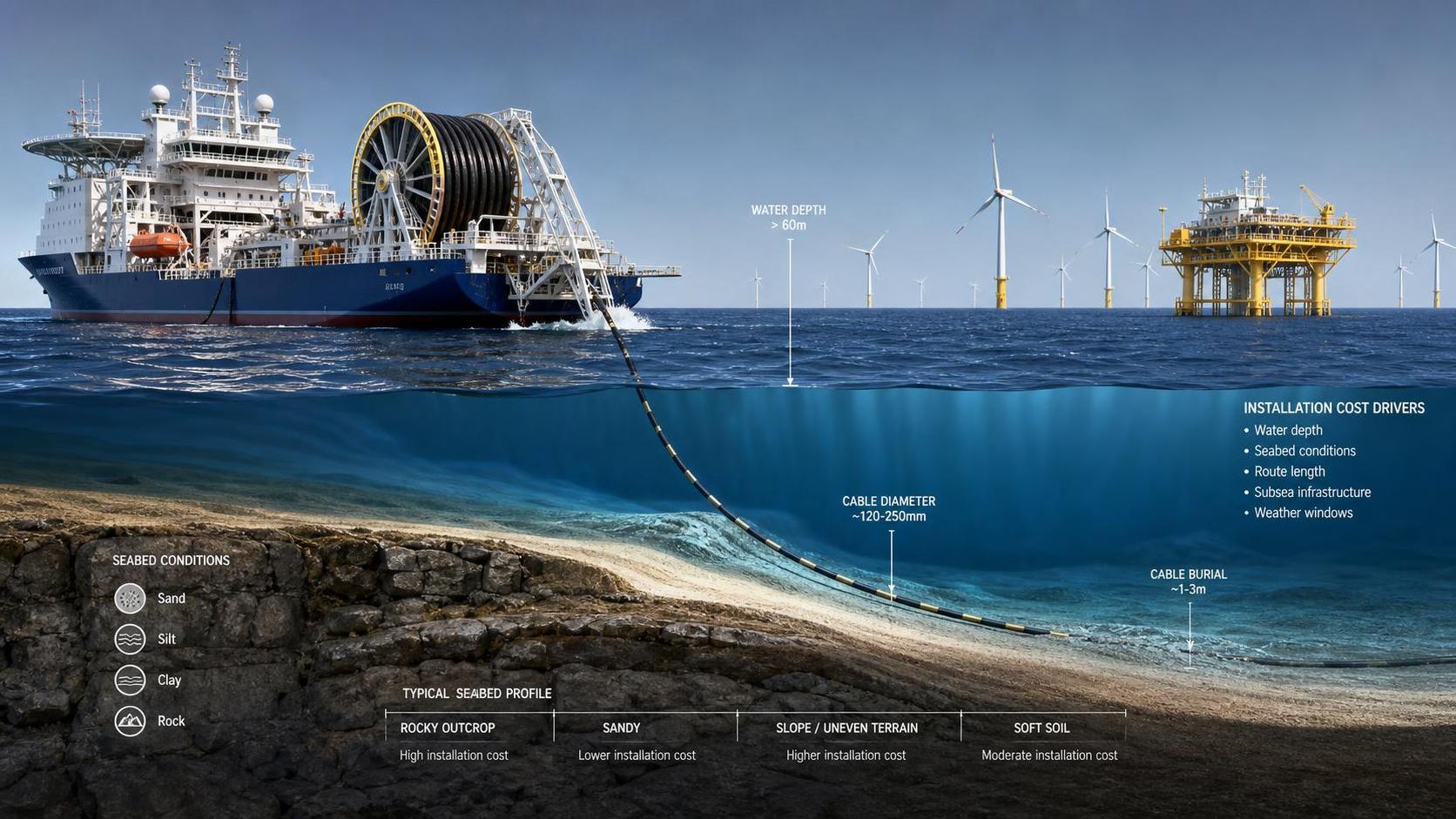 What Drives Subsea Cable Engineering Cost in Offshore Power Projects?