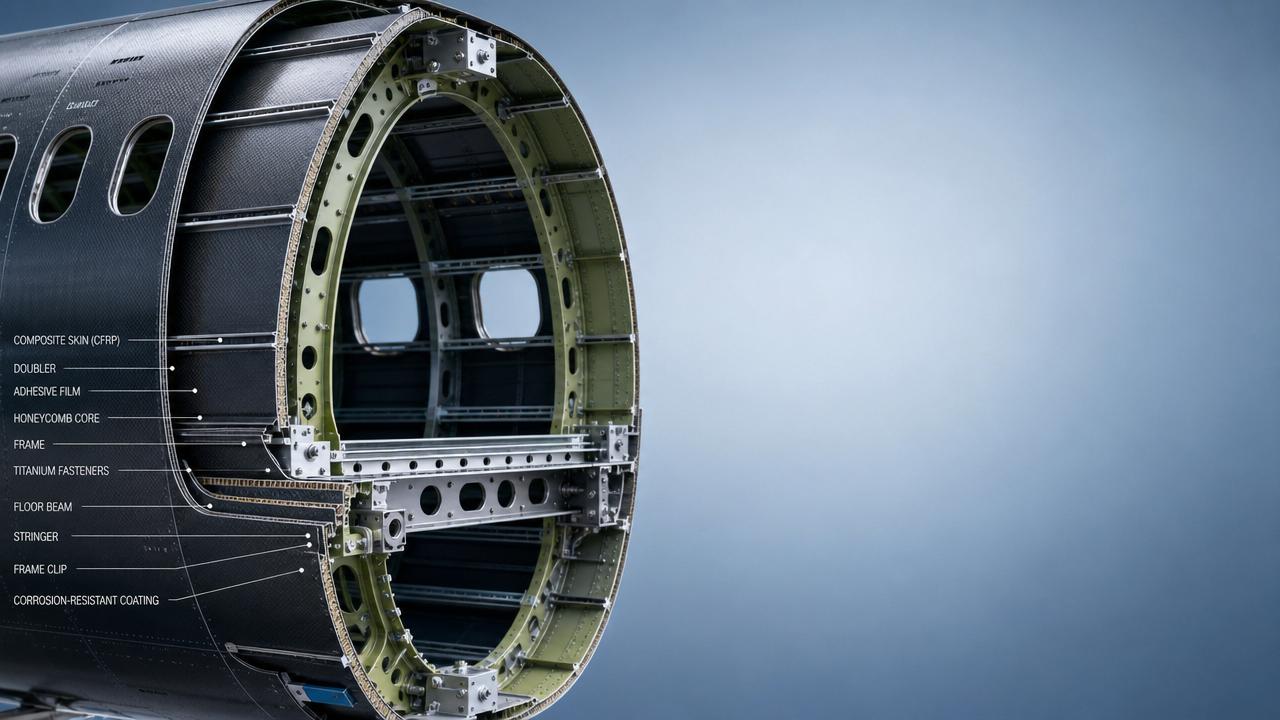 Aerospace Structural Engineering for Composite Fuselage Weight Cuts